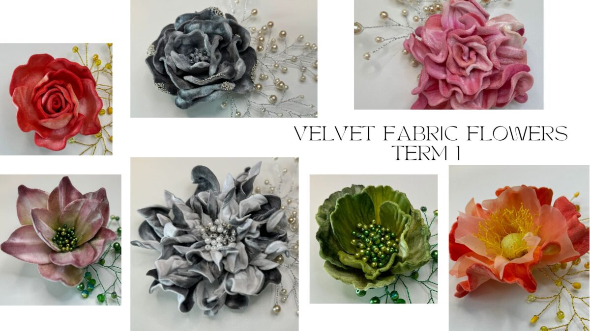 Term 1 - Velvet Fabric Flowers